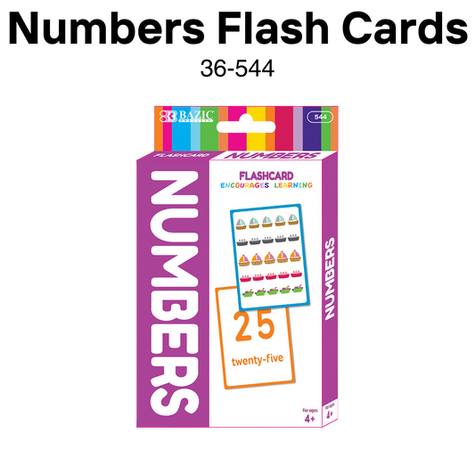 Numbers Flash Cards (36pcs/pack)