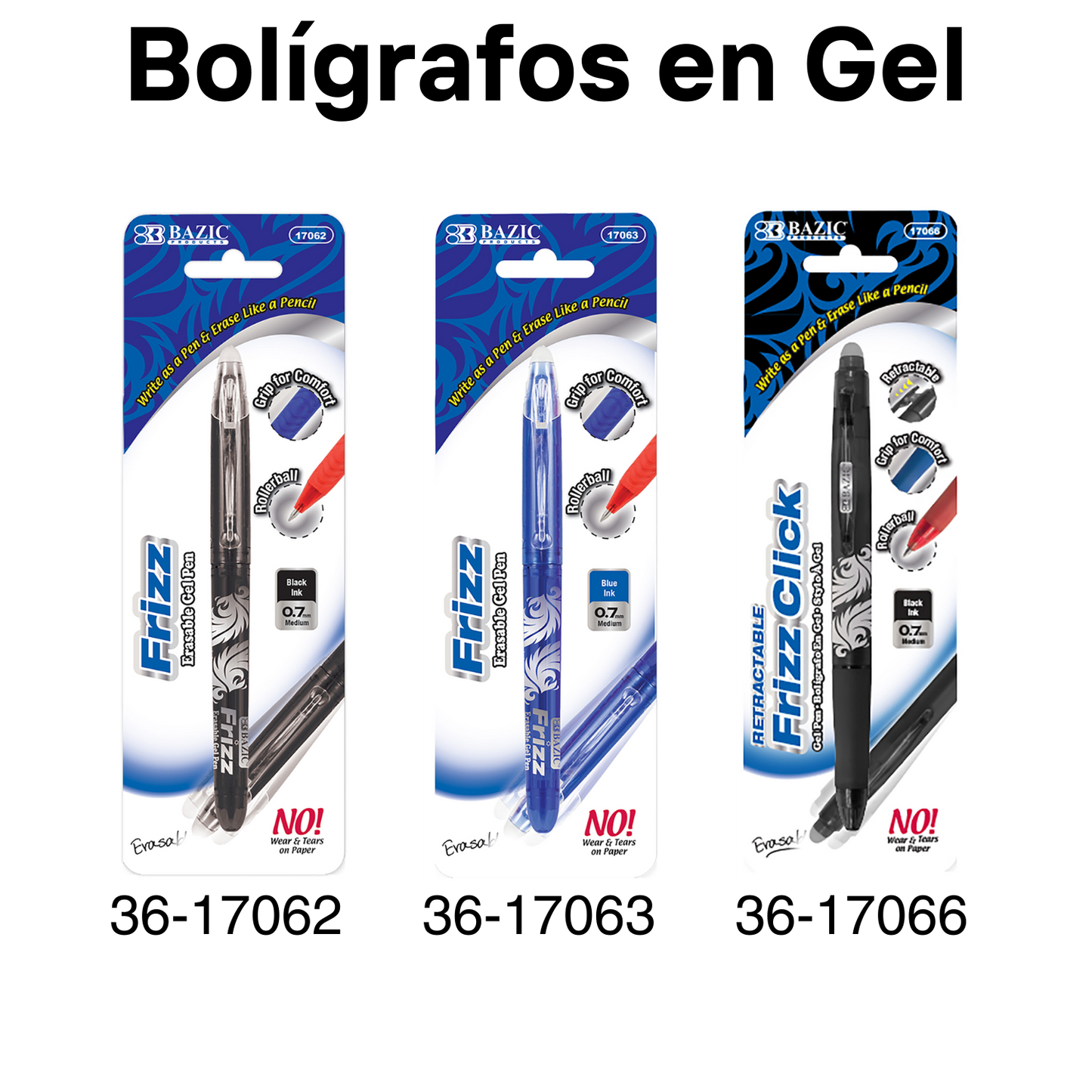 Bolígrafos en Gel