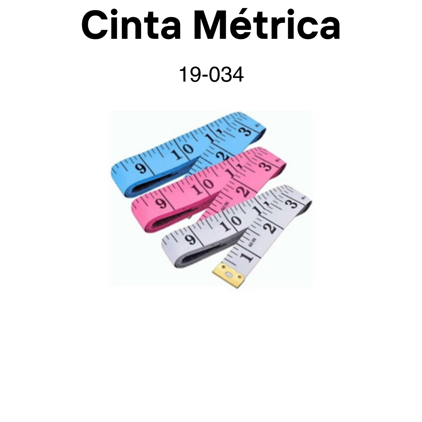 Item: 19-034 Cinta Métrica 1pc