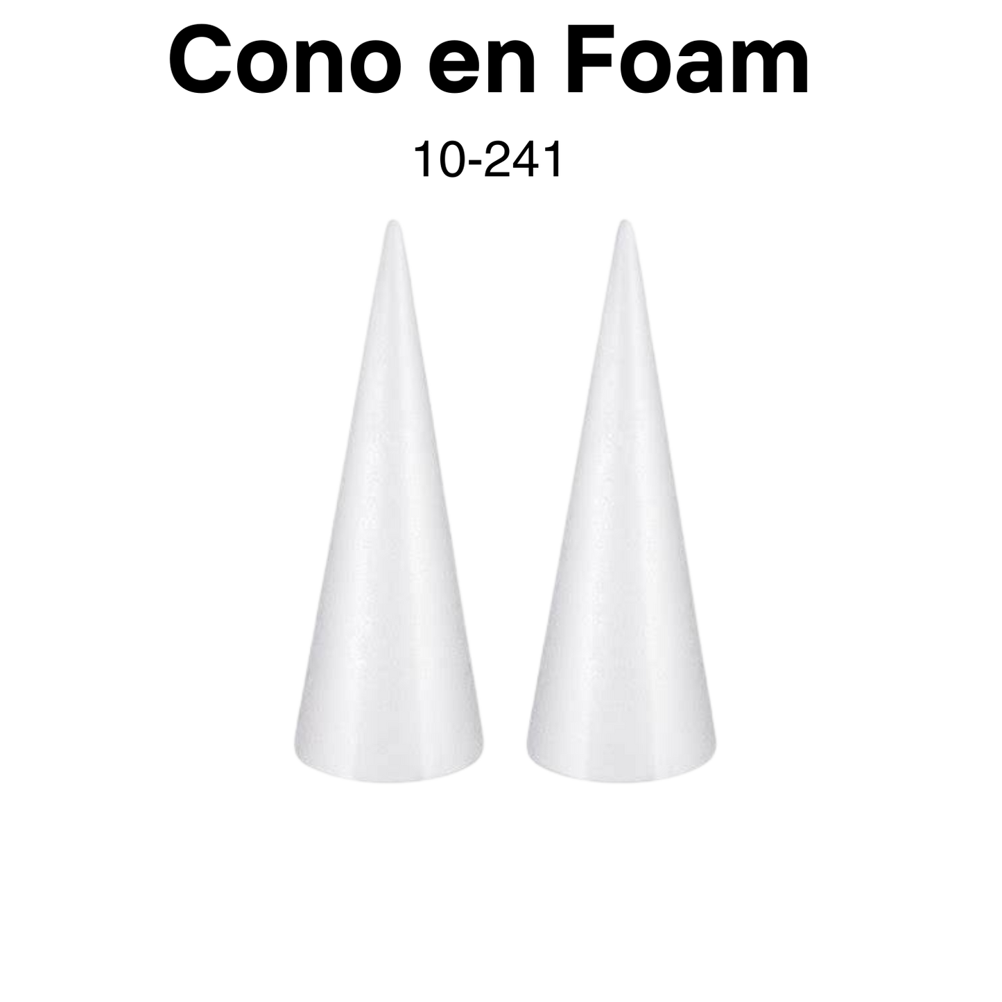Conos en foam 6"- 2pc/pqt