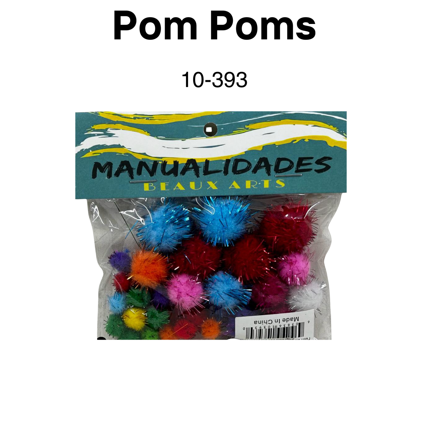 Pom poms surtido glitter pastel color 1cm 20pcs 2cm 10pcs 2.5cm 5pcs