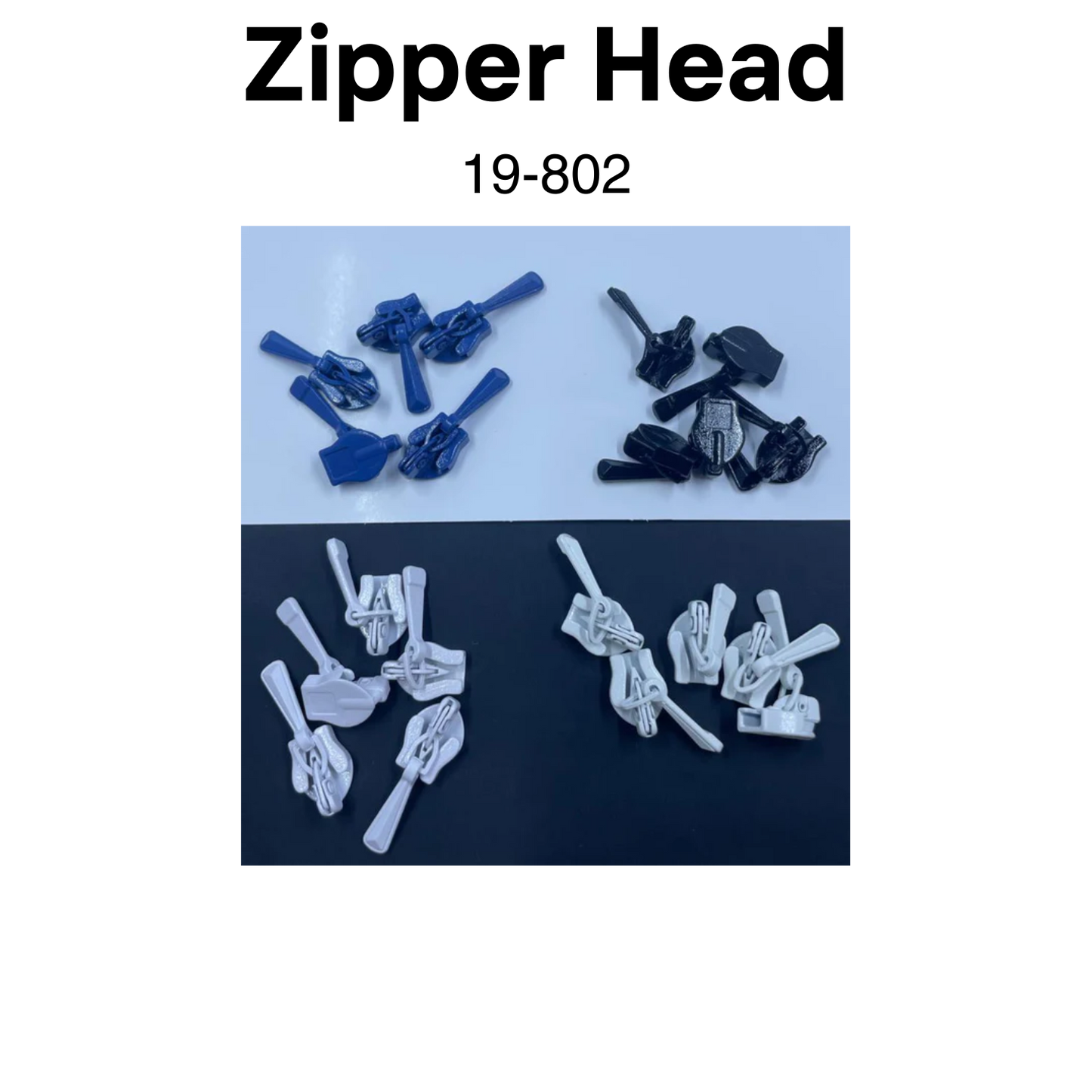 Item: 19-802 Zipper Head 8pcs/bag