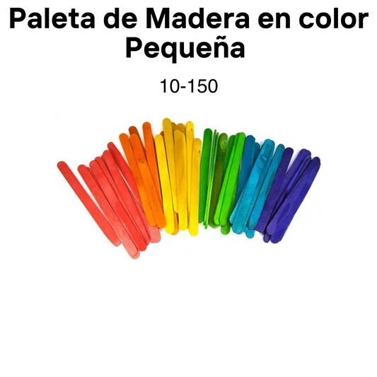 Paletas de madera en color pequeña (50-80 pcs/pqt)