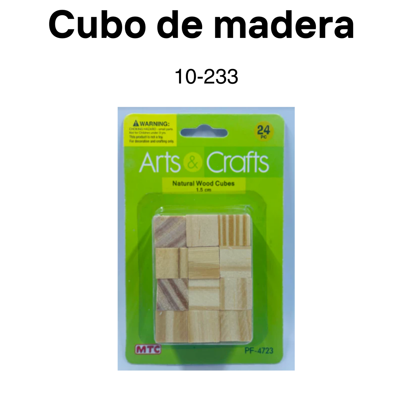 Cubos de madera 9/16"
