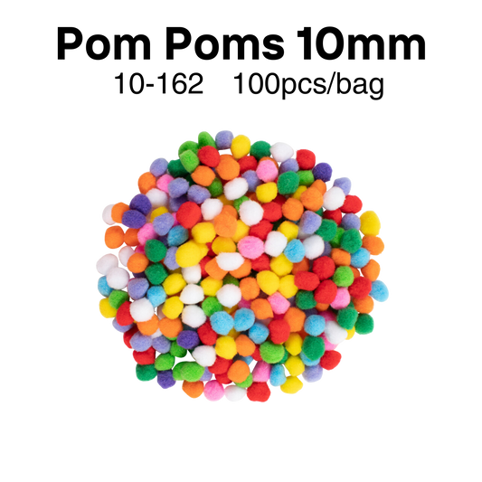 Pom Poms 10mm 100pcs/bag