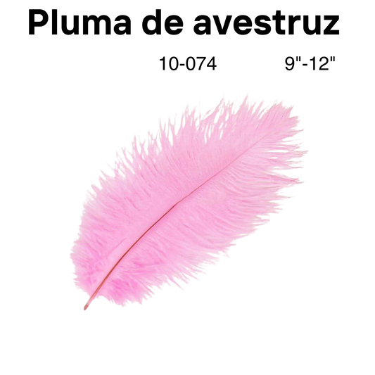 Pluma de Avestruz 9"-12" 1pc/bag