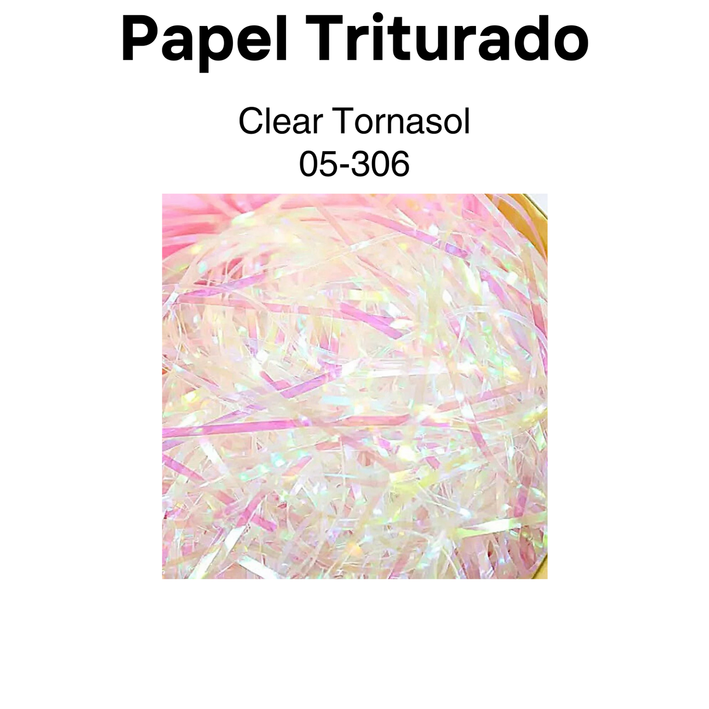 Papel Triturado Clear/Tornasol 1.5oz