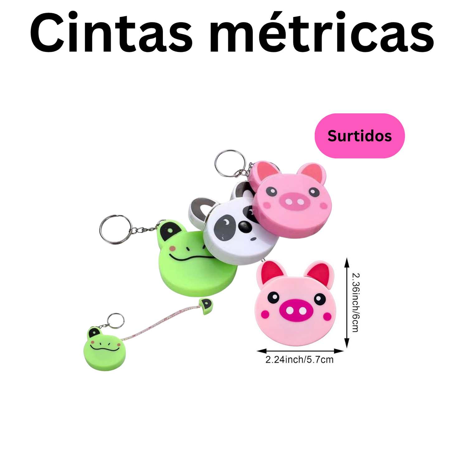 Item:42-044 Cinta métrica de animales 2.36"aprox 1.5M 1pc/bag