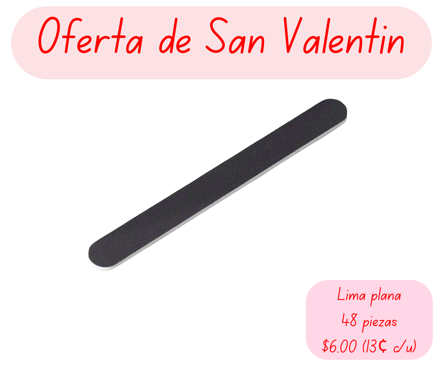 Lima plana 48 piezas