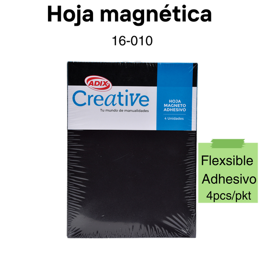 Hoja magnética flexible adhesivo 4pcs/pkt