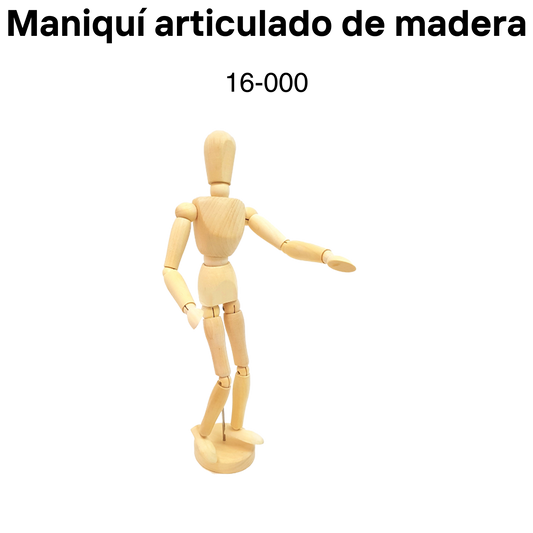 Maniquí articulado de madera