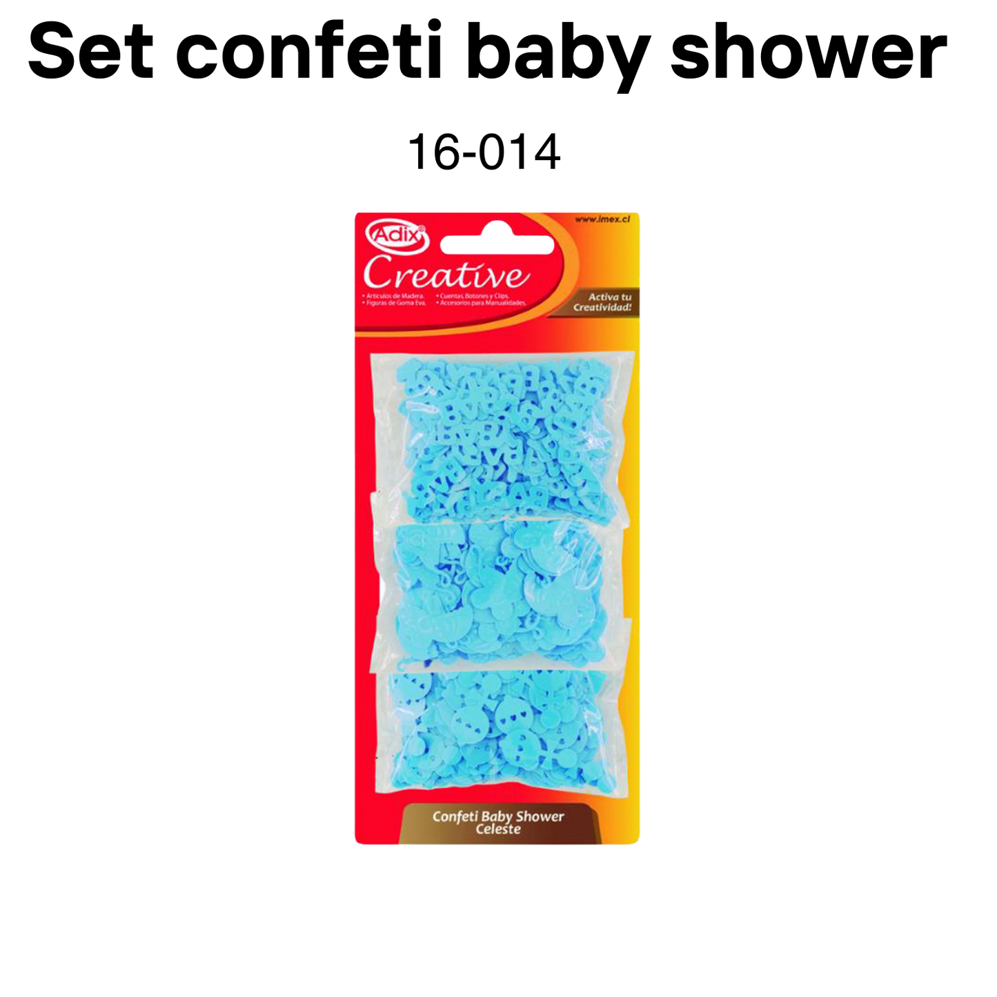 Set confeti baby shower azul 21g