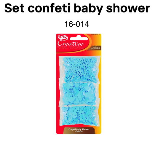 Set confeti baby shower azul 21g