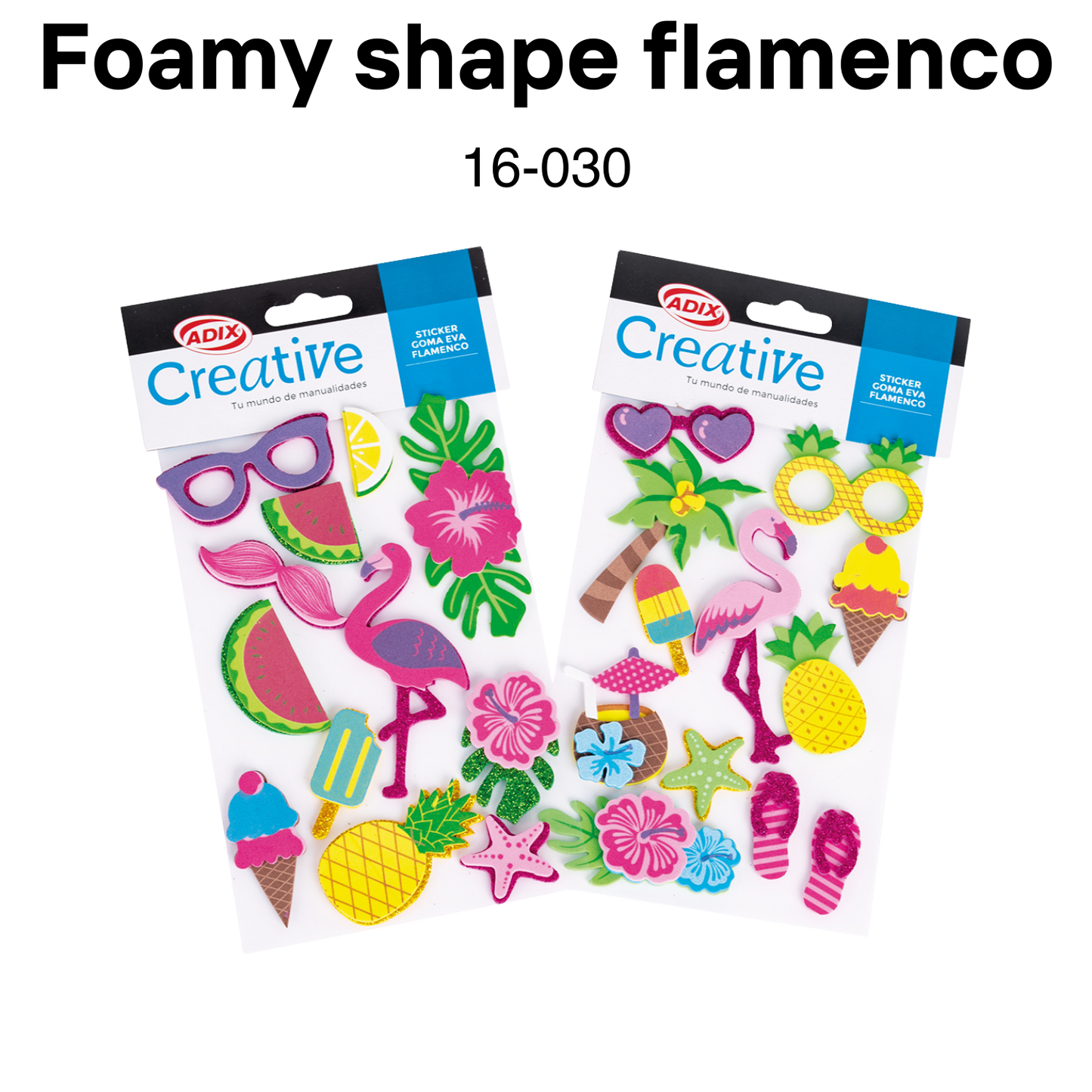 Foamy shape flamenco 12pcs/pqt