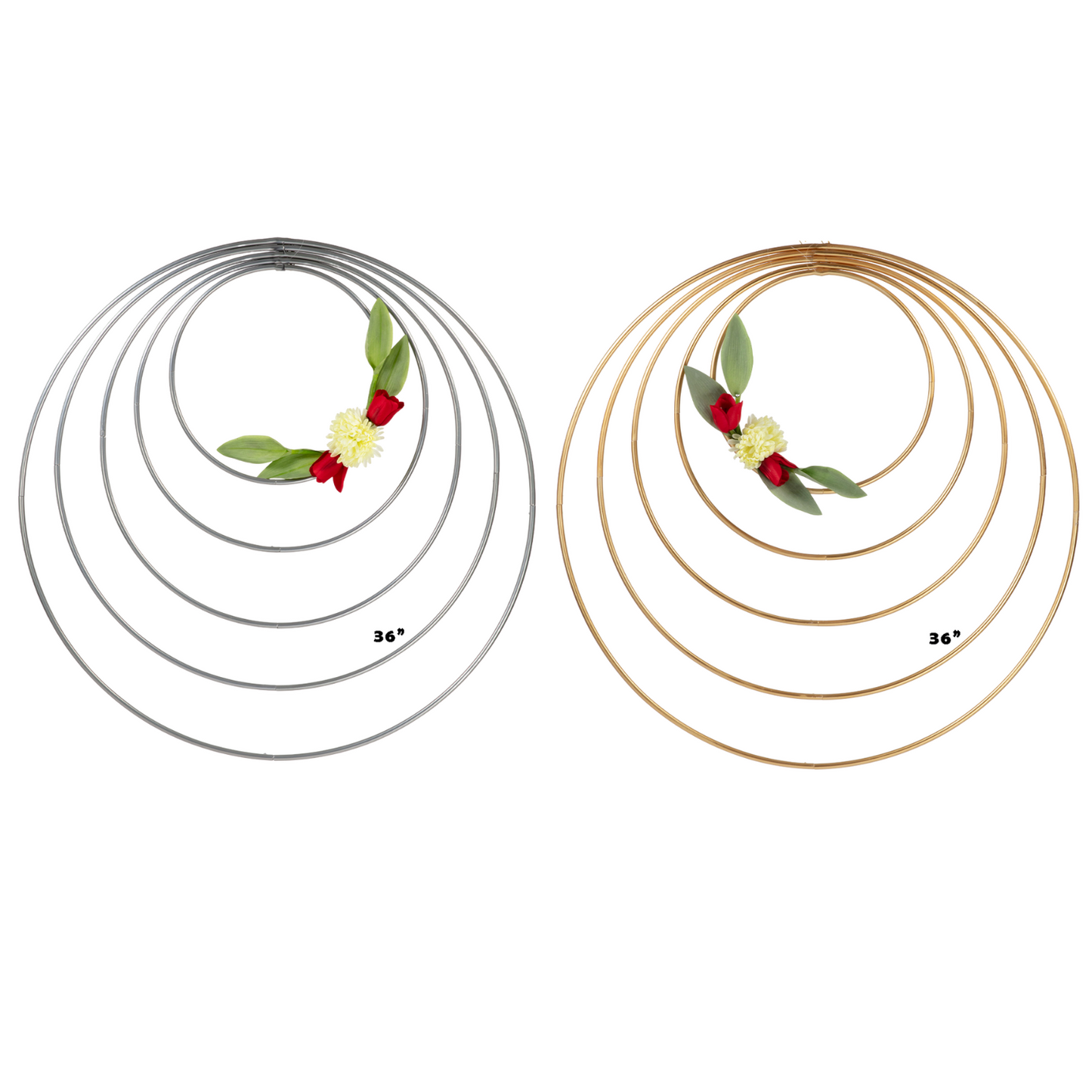 Wired rind wreath 36"