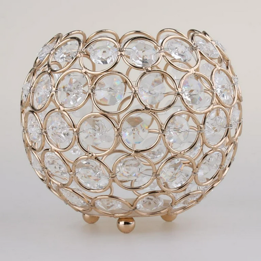 Crystal centerpiece 4"D