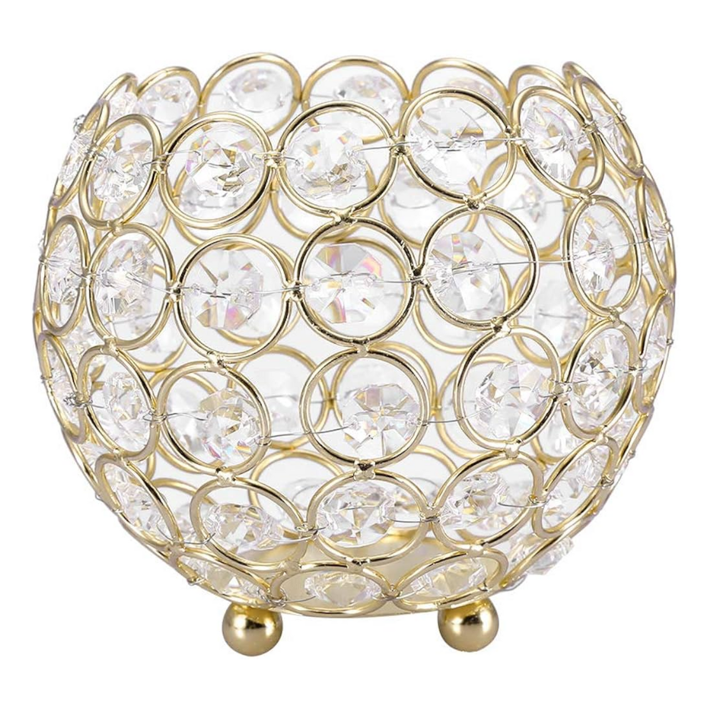 Crystal centerpiece 6"D