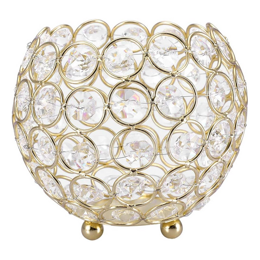 Crystal centerpiece 6"D