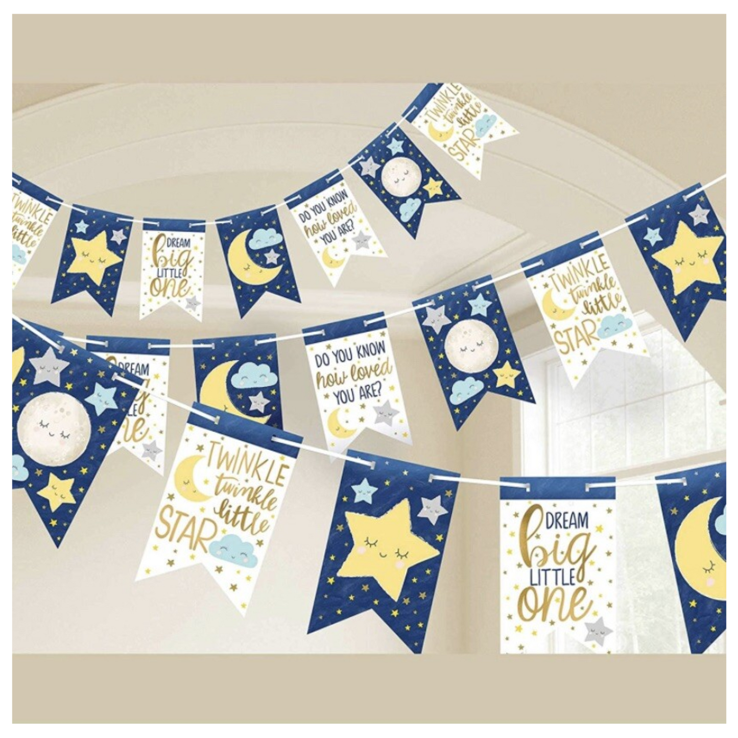 Twinkle little star pennant banner