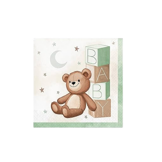 Teddy bear servilleta grande