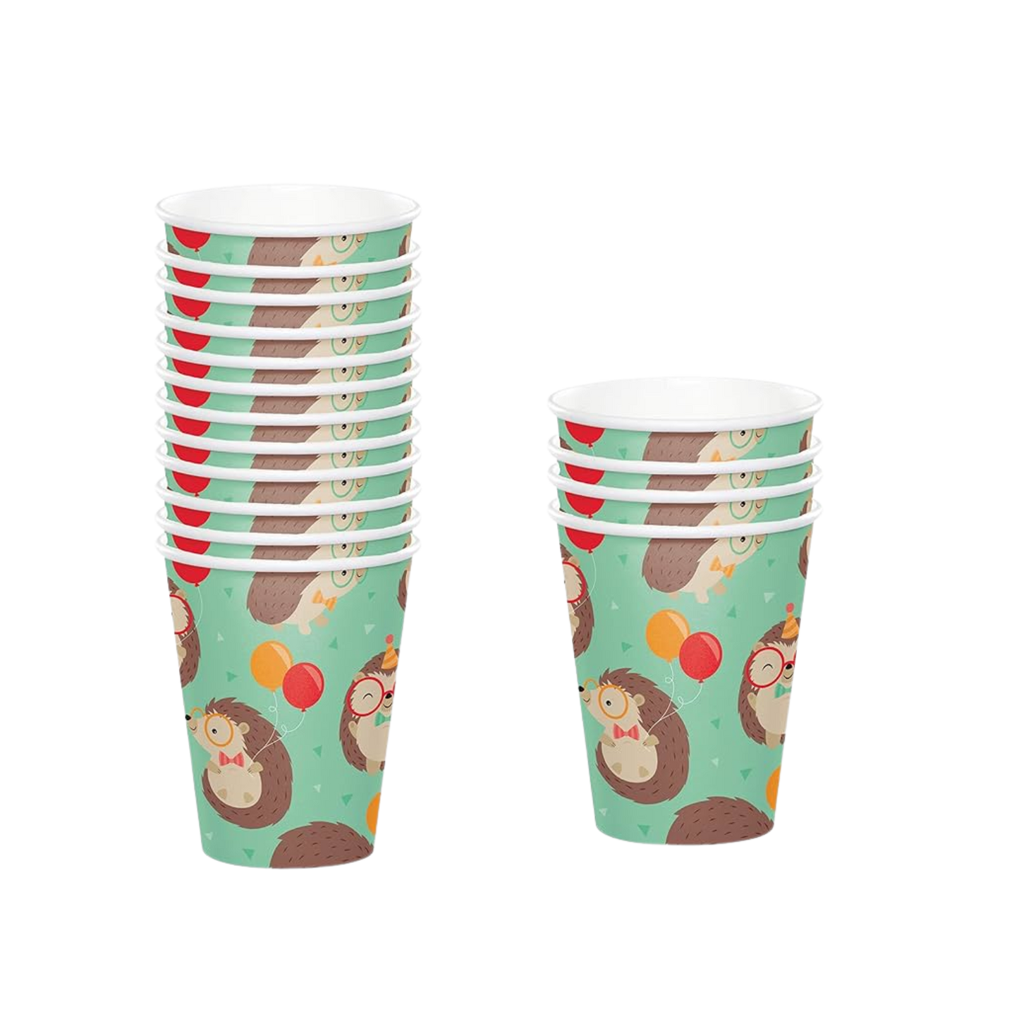 Hedgehog party vasos