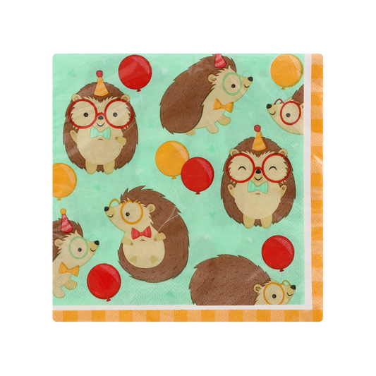 Hedgehog party servilleta grande