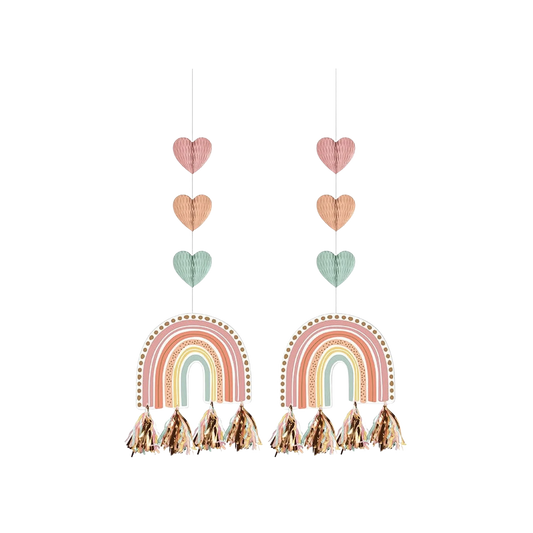 Boho rainbow hanging cutouts