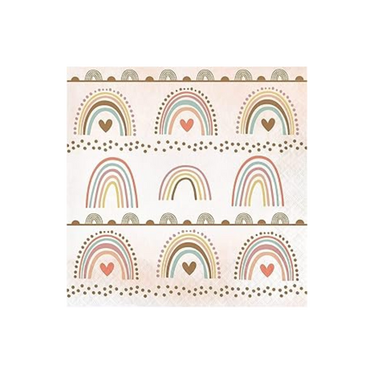 Boho rainbow servilleta grande