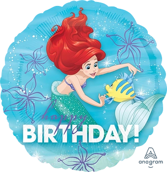 Ariel Dream Big Happy Birthday 18"