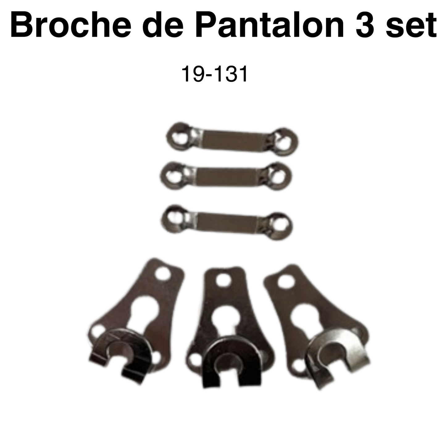 Item: 19-131 Broche de Pantalon 3 set