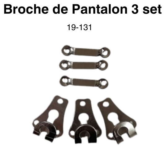 Item: 19-131 Broche de Pantalon 3 set
