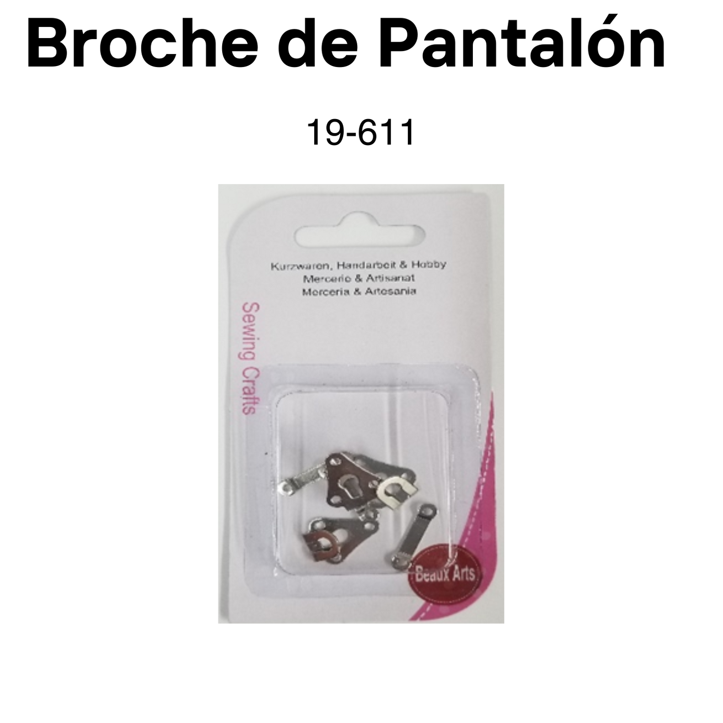 Item: 19-611 Broche de Pantalón #2 (17302) set 3pcs