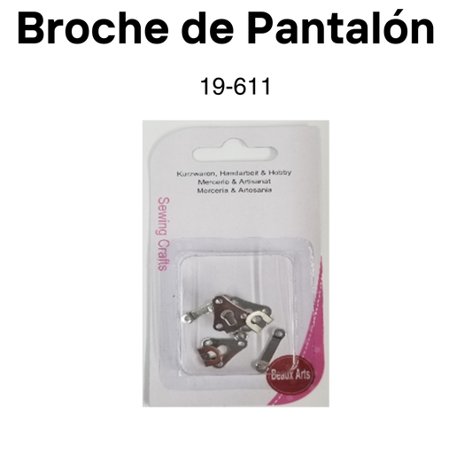 Item: 19-611 Broche de Pantalón #2 (17302) set 3pcs