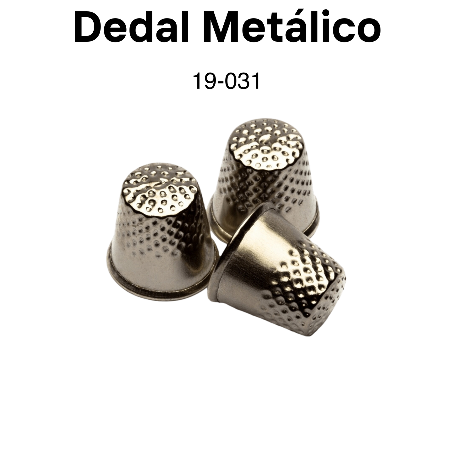 Item: 19-031 Dedal Metálico (3pcs/bag)