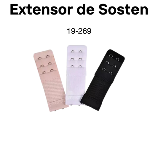 Item:19-269 Extensor de sosten 3*2 30mmx11cm 2pc/bag
