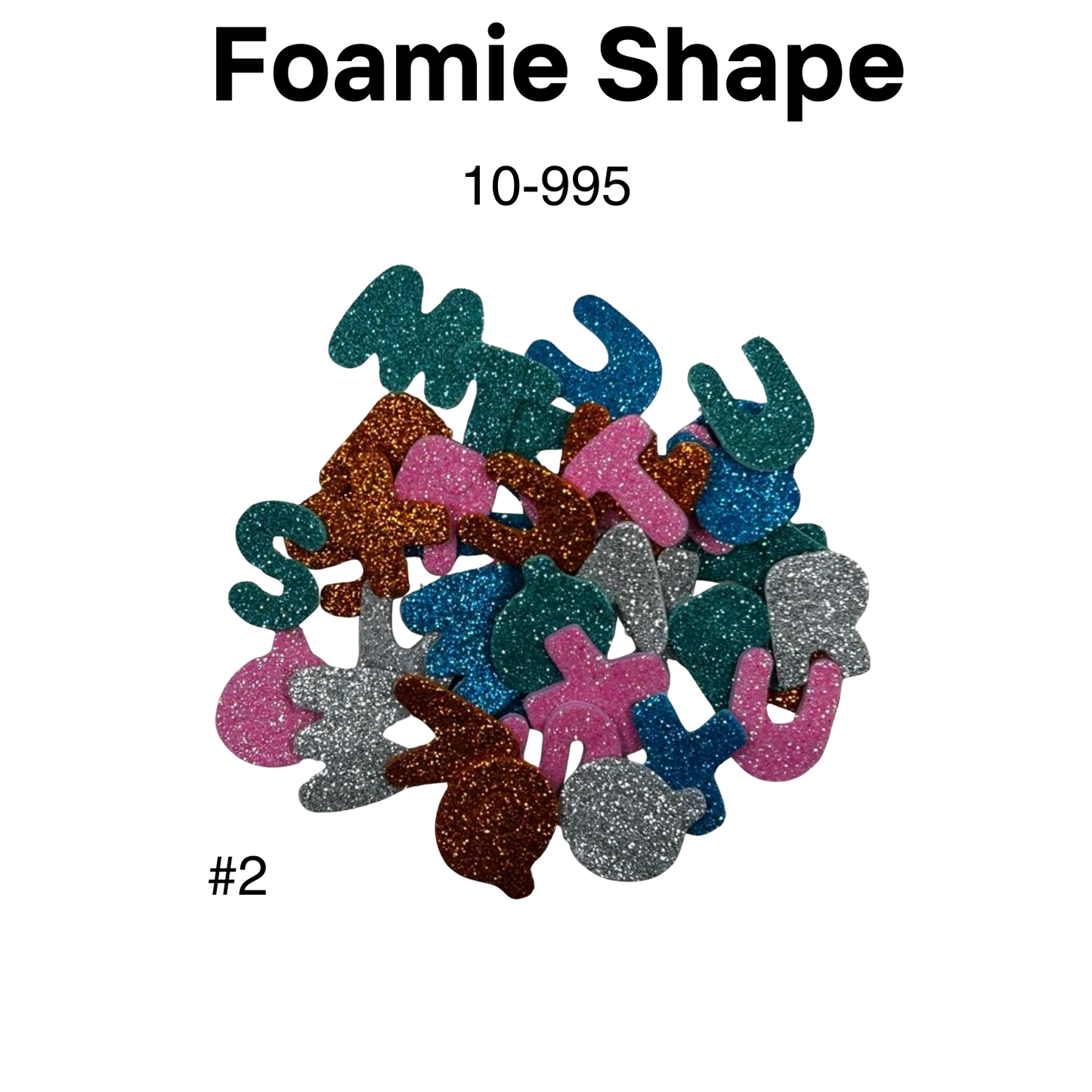 Foamie Shapes de Números Escarchados