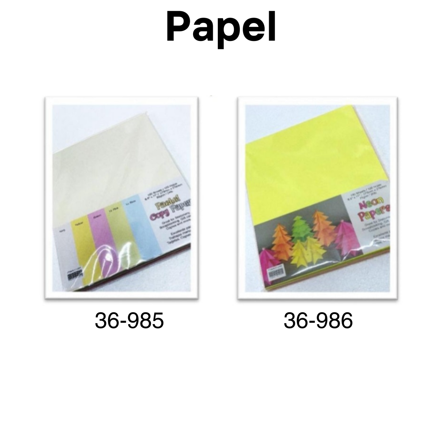 Papel 8.5"X11" Paq./100pcs