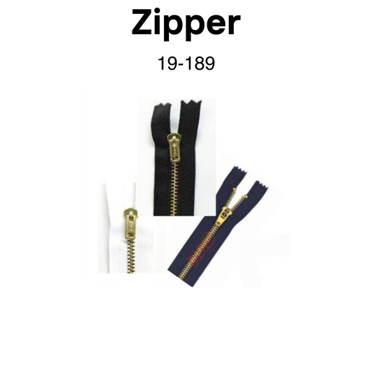 Item:19-189 Zipper Bronce 1pc