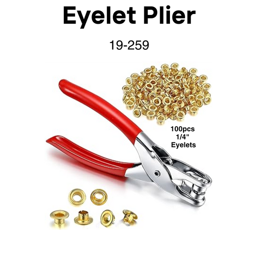 Item: 19-259 Eyelet Plier (100pcs 1/4" Eyelets)