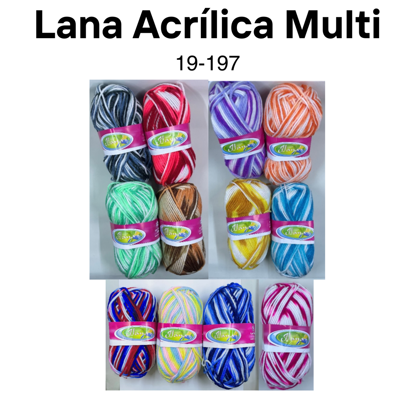 Item #19-197 Lana Acrílica Multi 100gr