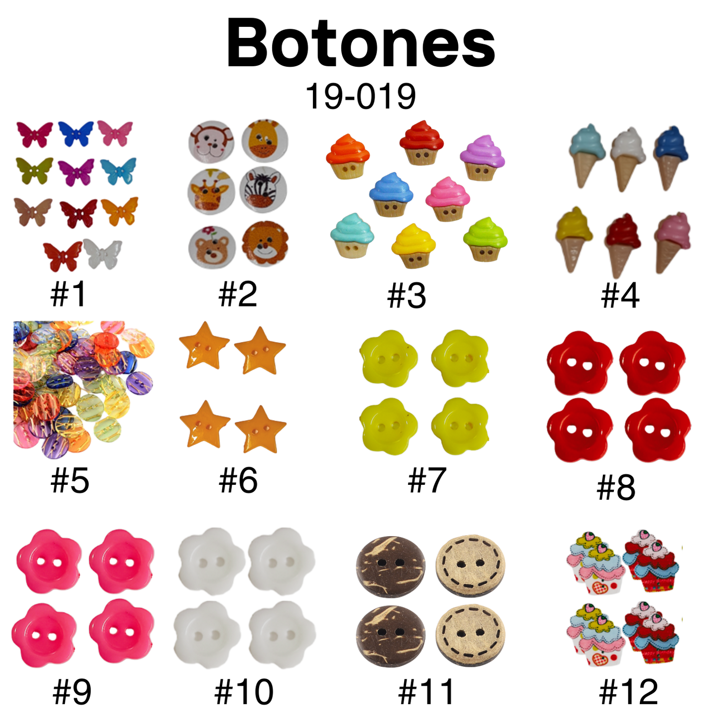 Item: 19-019 Botones