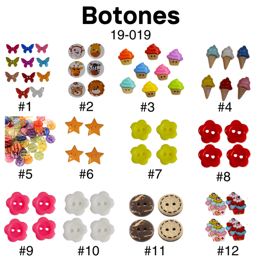 Item: 19-019 Botones