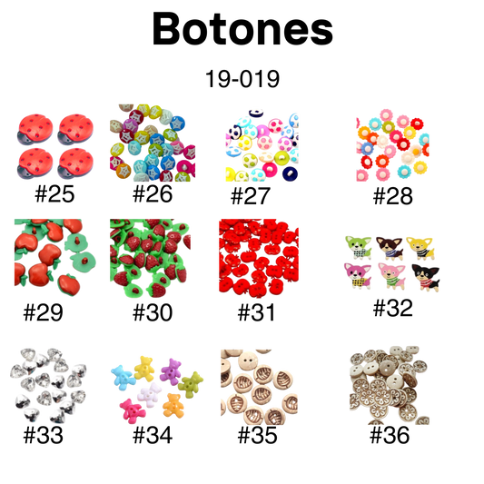 Item:19-019 Botones 25-36