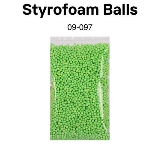 Styrofoam balls Light Green 8mm-10mm