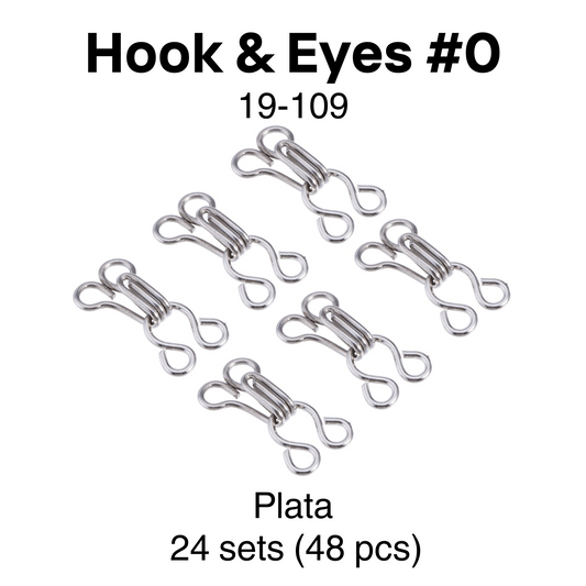 Item: 19-109 Hook & Eyes #0