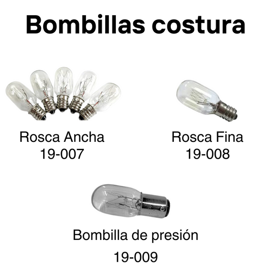 Bombillas Costura