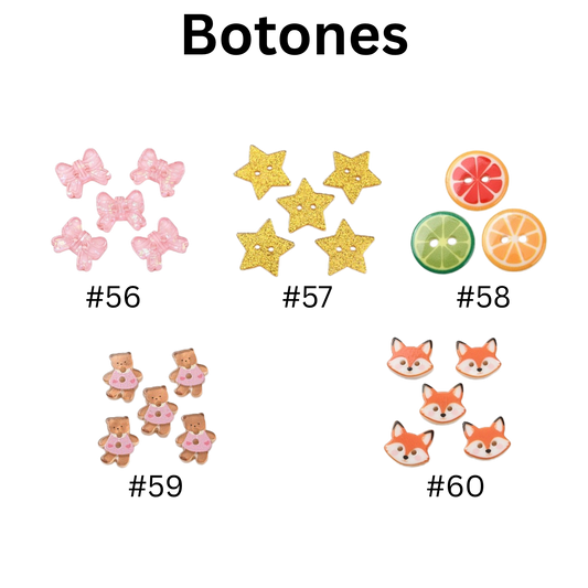 Item:19-019 Botones 2pcs/bag