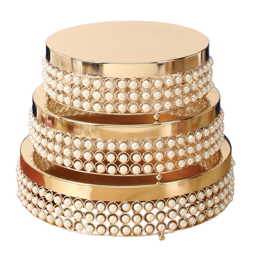 Metal cake stand 4" x 15.75"  1pcs/box