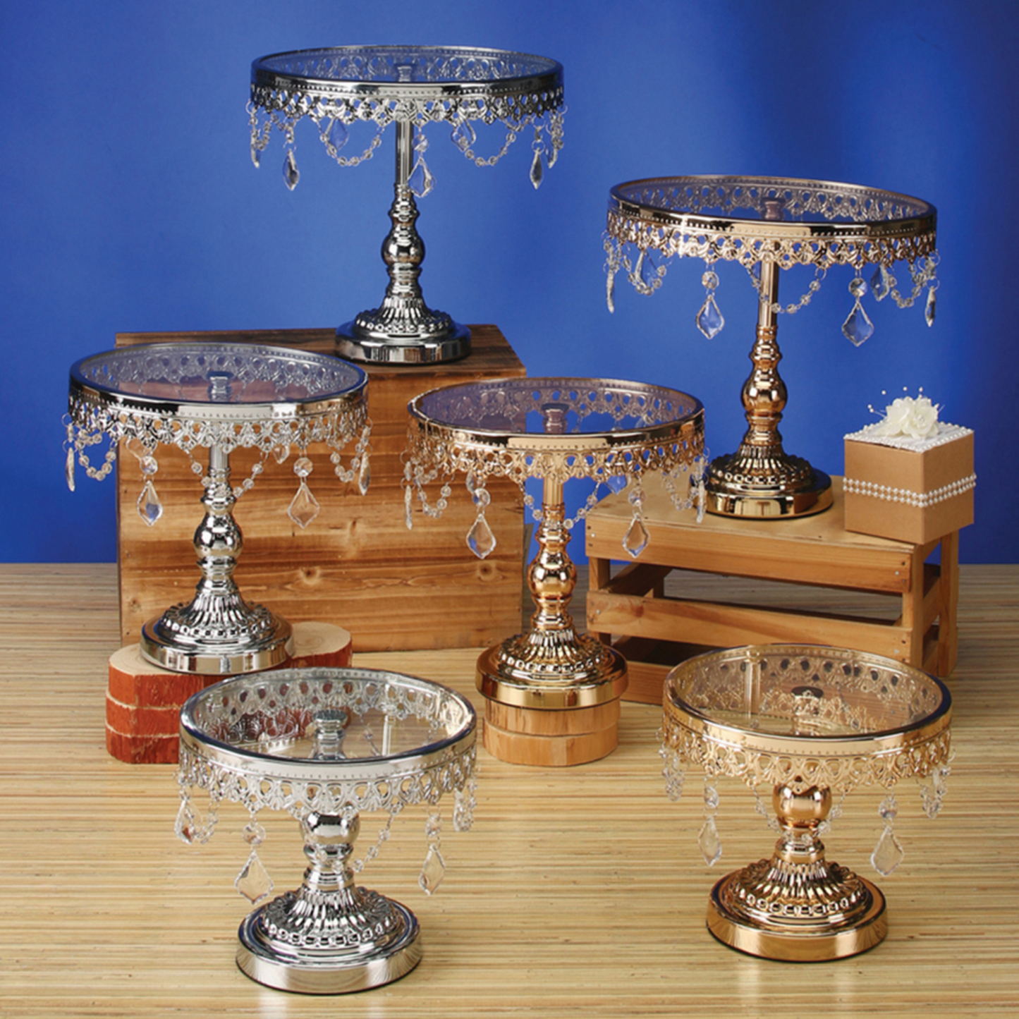 Metal cake stand 1set/box