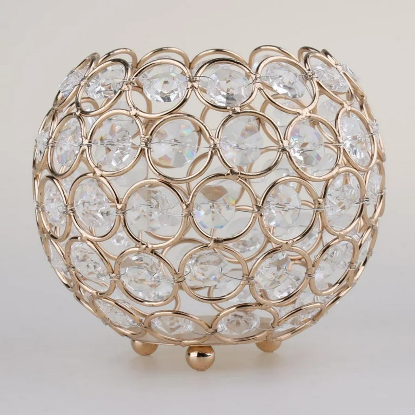Crystal centerpiece 4"D